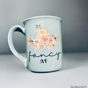 Floral Blue Mug